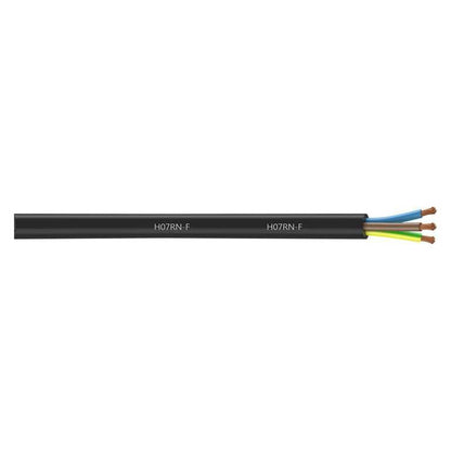 H07RN-F 3 Core Single Phase Rubber Cable - Black Cut to Size Per Metre Cable | Finnmark Sauna