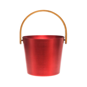 Rento 5 Litre Anodised Aluminium Sauna Bucket in Fiery Red