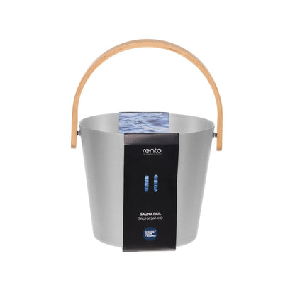 Rento 5 Litre Anodised Aluminium Sauna Bucket in Natural Sauna Bucket/Pail | Finnmark Sauna