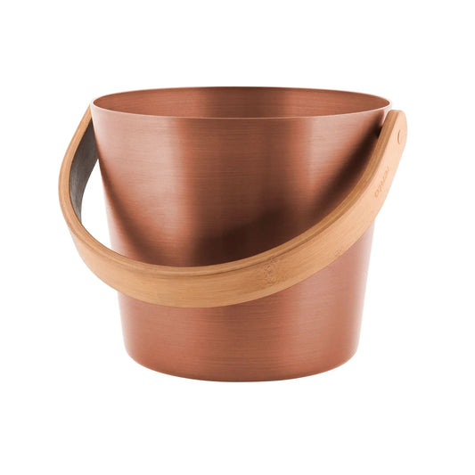 Rento 5l Anodised Aluminium Sauna Bucket in Copper Sauna Bucket/Pail | Finnmark Sauna