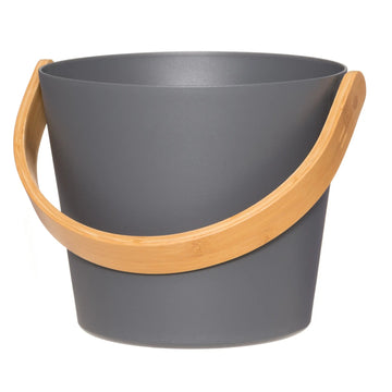 Rento 5l Anodised Aluminium Sauna Bucket in Grey