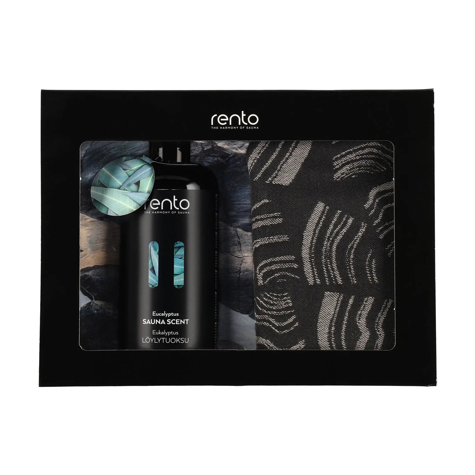 Rento Gift Set Sauna Scent & Sauna Seat Covers Eucalyptus Sauna Scents | Finnmark Sauna