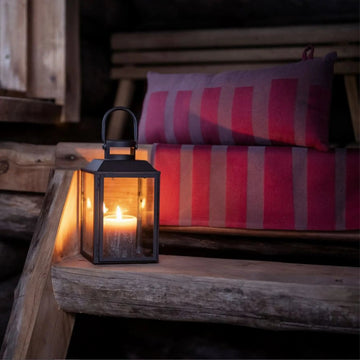 Sauna Textiles Starter Bundle - Laituri Seat Cover & Pillow Red