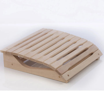 Spring Adjustable Sauna Headrest or Footrest in natural wood