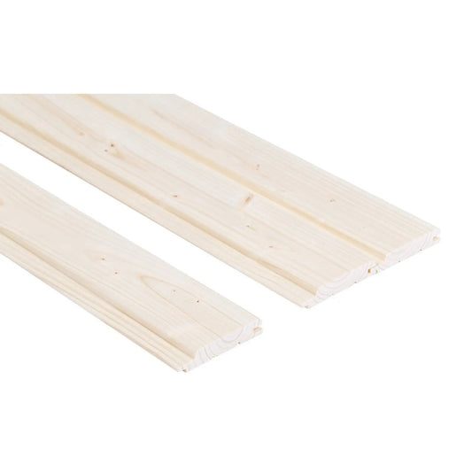 Spruce Sauna Wood Cladding  STP 90mm (Pack of 6)