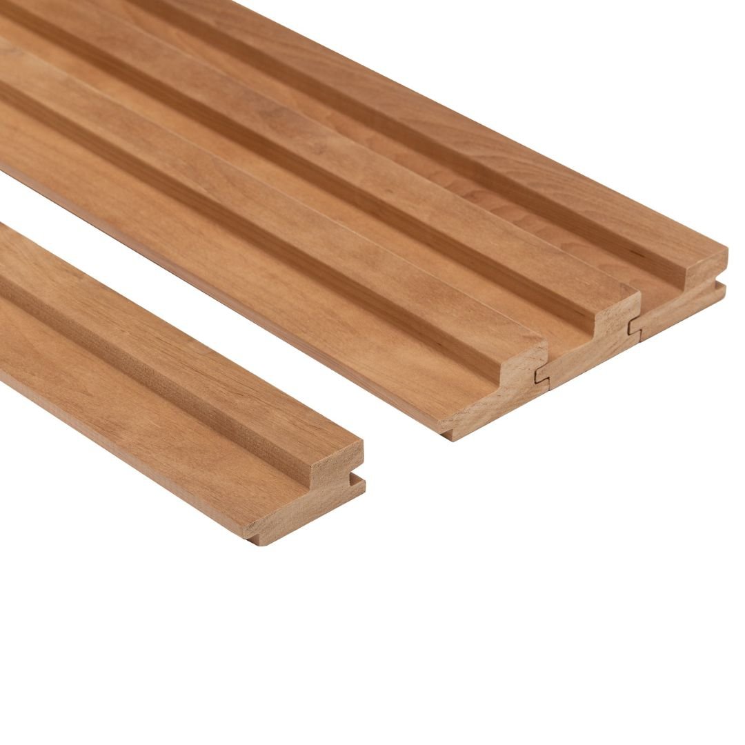 Thermo Alder Sauna Wood Cladding Step 64mm (Pack of 4) Sauna Timber | Finnmark Sauna