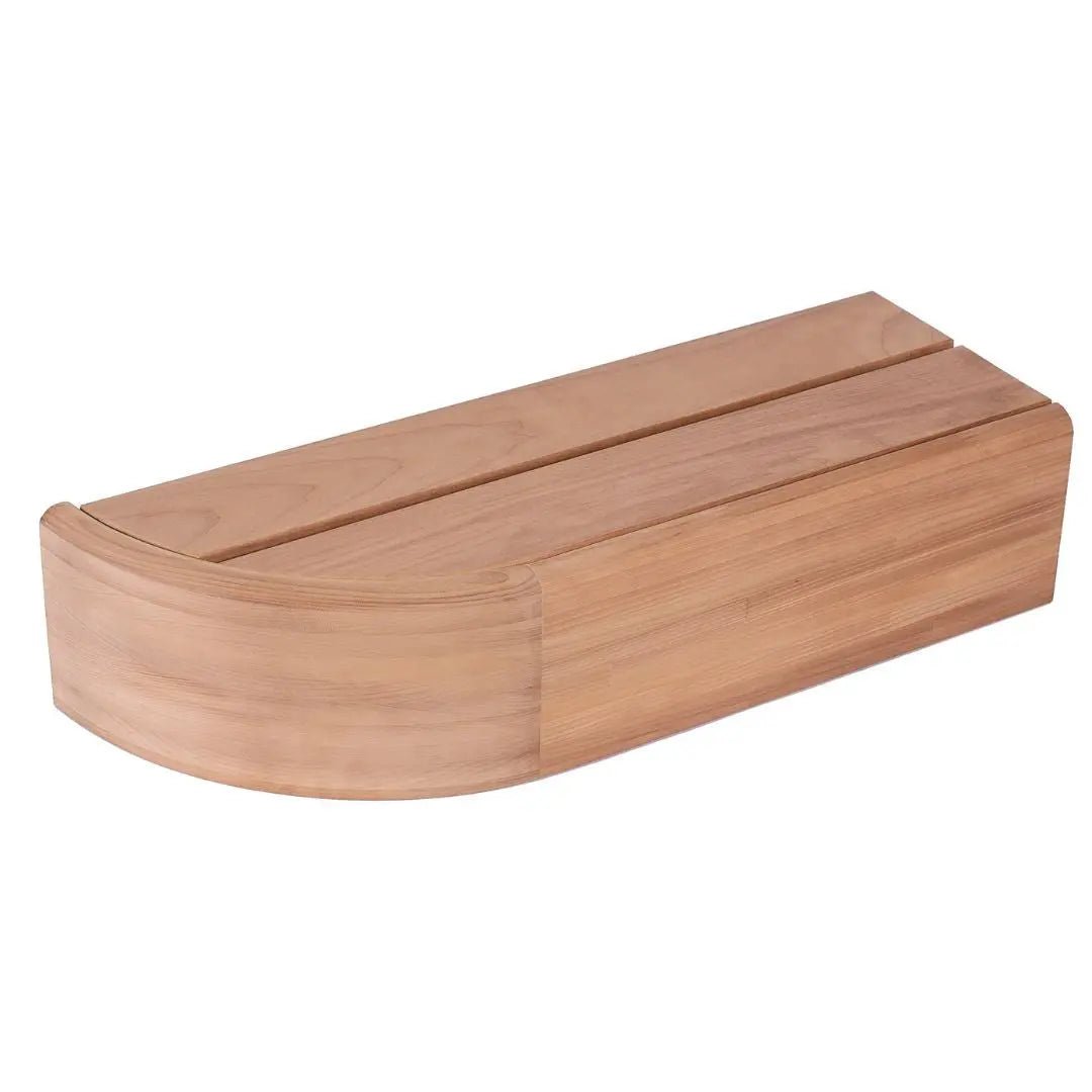 Thermo Aspen Sauna Bench Edge Module 140mm (Left) by Thermory Sauna Timber | Finnmark Sauna