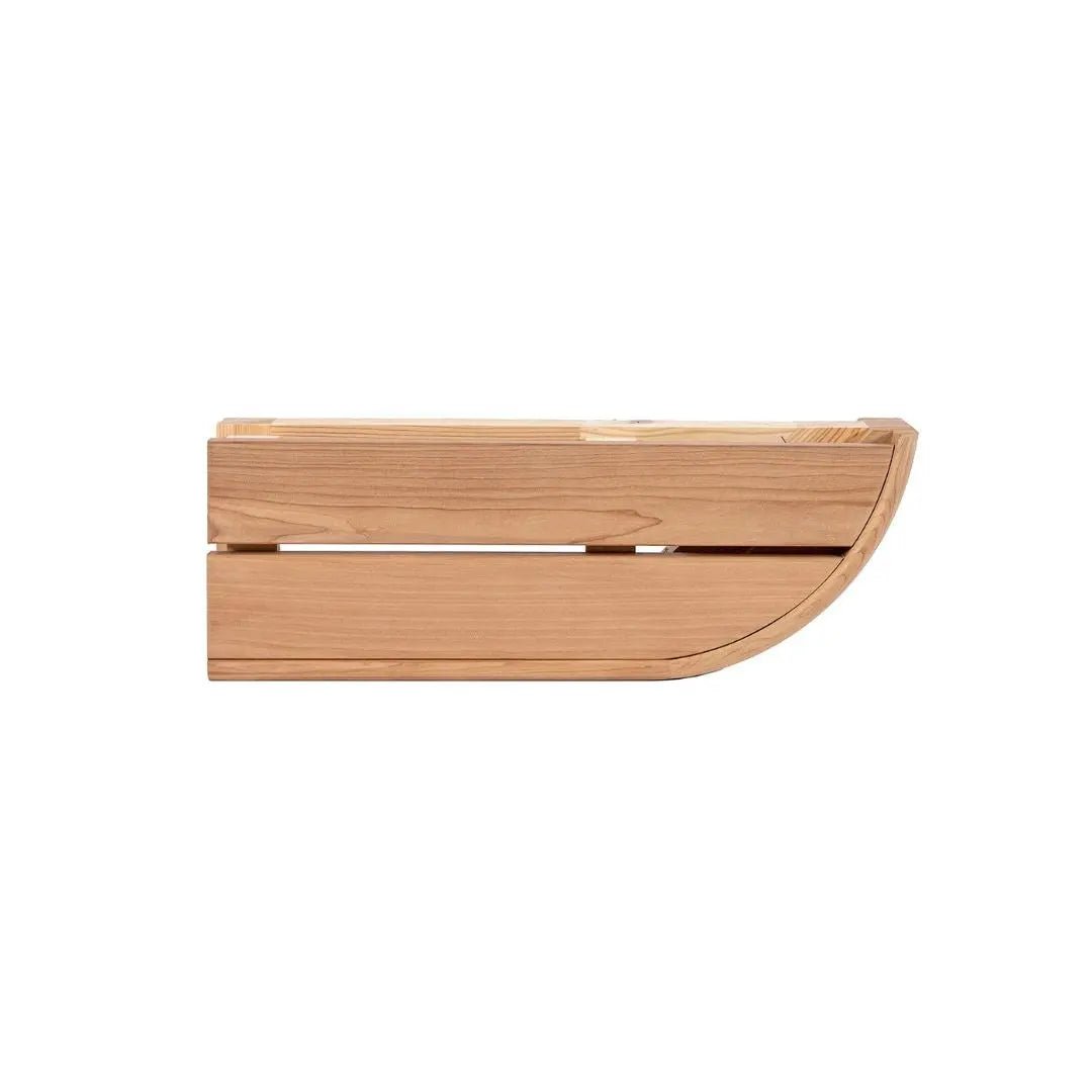 Thermo Aspen Sauna Bench Edge Module 140mm (Right) by Thermory Sauna Timber | Finnmark Sauna