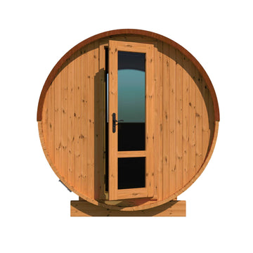 Thermo Wood Barrel Sauna - Large (L: 300 & ø: 225 cm)
