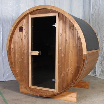 Thermo Wood Barrel Sauna - Micro (L: 150 & ø: 190 cm)