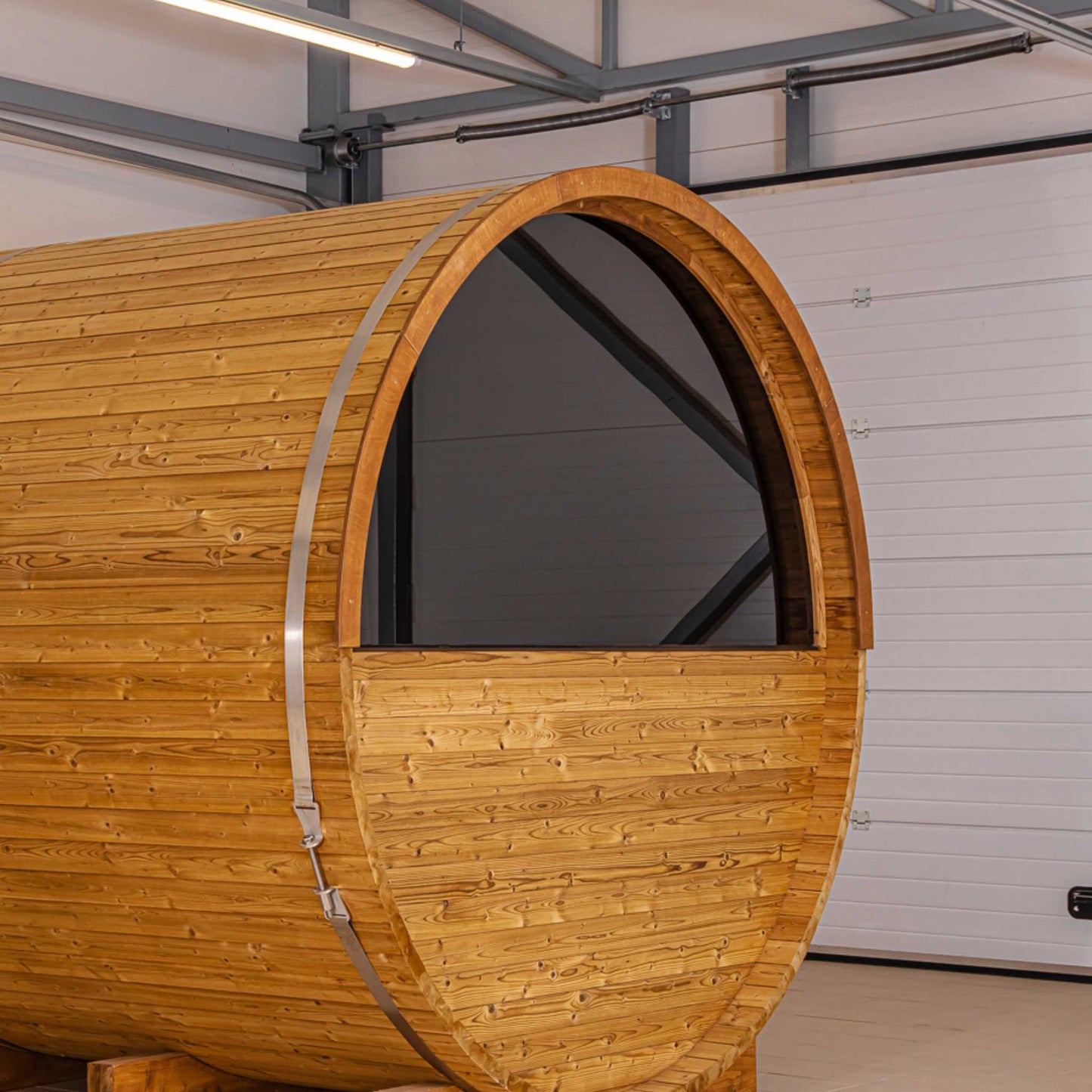 Thermo Wood Barrel Sauna - Small (L: 223 & ø: 194 cm) Barrel Sauna | Finnmark Sauna