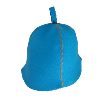 Traditional Lightweight Light Blue Felt Sauna Hat