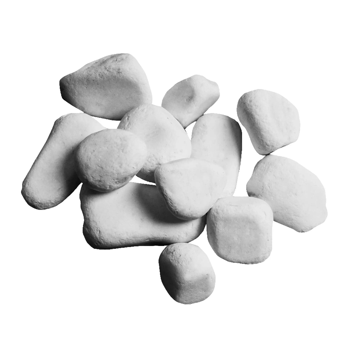 White Sauna Heater Decorative Cover Stones 10 kg