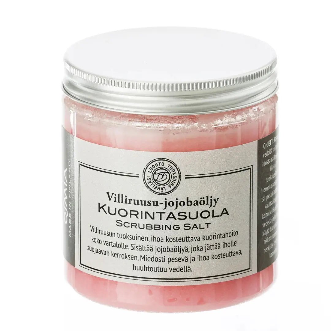 Wild Rose Body Scrub with Jojoba Oil by Osmia (300g) Sauna Soaps | Finnmark Sauna